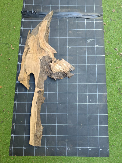 Plateau olivier brut Live Edge 140×30 cm – Réf. N°009