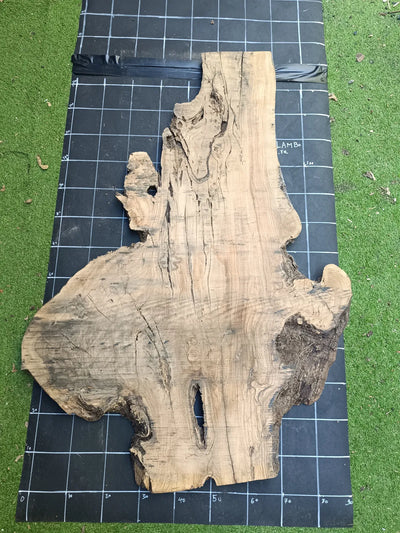 Plateau olivier brut Live Edge 140×70 cm – Réf. N°006