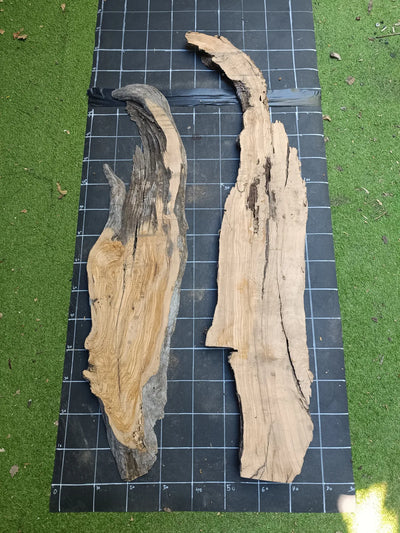 Plateau olivier brut Live Edge 150×60 cm – Réf. N°016